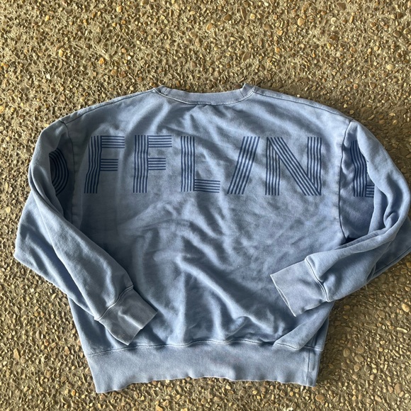 SOLD PLS DO NOT BUY offline by aerie dusty blue sweatshirt size L - Picture 2 of 5
